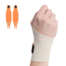 Toketa Muñequeras Gym de 2 pcs, Muñequera Ortopedica Elástica Ultrafina, Muñequeras de Longitud Ajustable, Adecuada para Fitness, Deportes, Tenis, Alivio de Tendinitis y Dolor por Lesiones de Muñeca
