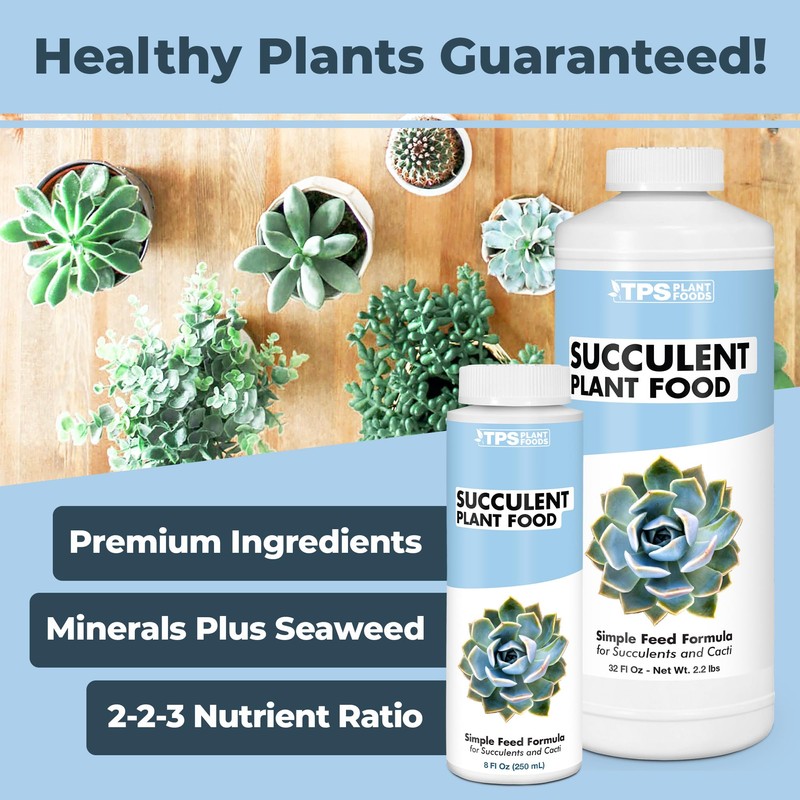 TPS NUTRIENTS Succulent Plant Food for Succulents, Cactus, Jade and