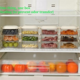 Stackable Plastic Food Storage Containers with Lids,Leakproof Spice Organizer, coffee beans eco-friendly plastic storage boxes, Suitable for kitchen containers in refrigerator pantry (Five floors)