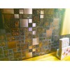 Hominter Bronze & Brushed Metal Mosaic Tile Copper Textured Resin