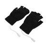USB Heated Gloves Full Half Fold Back Warm Heated Winter