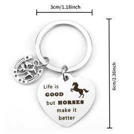 Horse Gifts for Women Horse Keyring Horse Girl Gifts Valentine Gifts for Kids Teenage Girls Equestrian Gifts Horse Riding Keychain Horse Riding Gifts Horse Themed Gifts 发or Girls Horse Riding Gifts