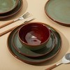 Pokini Stoneware Dinnerware Sets, Ceramic Plates and Bowls Set, Microwave