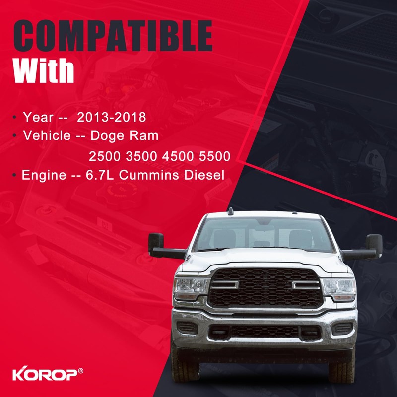 6.7 Cummins Fuel Filter Water Separator Set For 2013-2018 Dodge