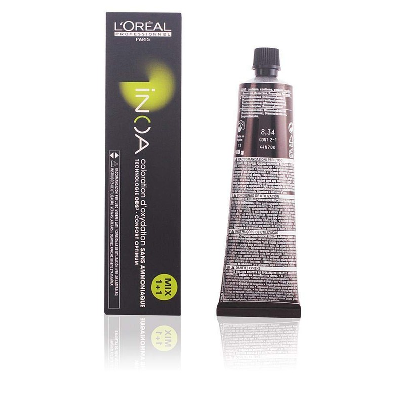 L'Oréal Inoa Oxidative Colouration Without Ammonia 8.34 Light Blonde Gold