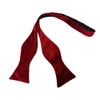 King & Priory Self Tie Velvet Bow Tie Red One