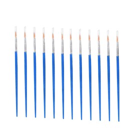 Lsnhincp Blue Paint Brushes - 12Pcs Watercolor for Acrylic Painting Brush Adult Children's DIY Homework Art Makeup Hook Pen Nylon Hair Pointed Brush Crafts Supplies