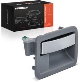 A-Premium Front or Rear Right Passenger Side Interior Door Handle Compatible with Dodge Durango 2004-2009, Dakota 2005-2010 & Chrysler Aspen 2007-2009 & Mitsubishi Raider 2006-2009, Silver Lever