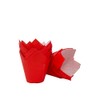 Bakerydirect 50 Standard Size Tulip Muffin Wraps Cases Colour red