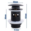Sink Waste with Overflow Pop Up Valve Washbasin Drain Valve