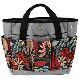 Foribyw Garden Tool Bag Large Capacity Gardening Tote Bag with Multiple Pockets Heavy Duty Oxford Cloth Garden Tool Storage Tool Kit Holder for Gardening Electrician Maintenance