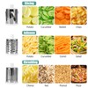 COZHYESS Rotary Cheese Grater, Vegetable Slicer with Three Drum Blades,