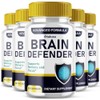 (5 Pack) Brain Defender Supplement, Brain Defend Pills for Focus and Memory Support, BrainDefender Advanced Nootropic Capsules Daily Clarity Cognitive Health Function, Brain Defense Vitamins (300 Ct)
