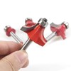 ROOCBIT Roundover Edging Router Bit Set Woodworking Milling Cutter Tools
