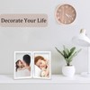 ORIVAN 4x6 Double Picture Frames Hinged Folding Photo Frames Vertical