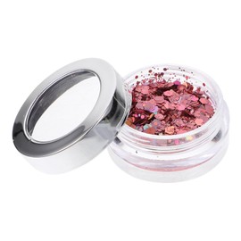 Ipetboom Hexagon Glitter Sequins for Nail Art 2 Bottles of Shimmering Decorative Confetti for DIY Crafts and Party Supplies for Manicure and Cosplay