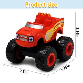 BEYOND MS 6 Pack Monster Machine Toy, Trucks Toy for Children, Birthday Truck Toy Set, Christmas Truck Toy Gift for Boys and Girls