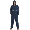 Yukirtiq Mens Denim Work Coveralls with Hood Heavy Duty Work