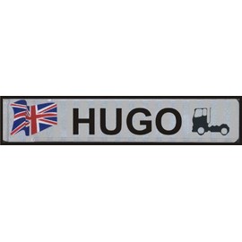 Number Plates embossed craft ✓ Weather-Resistant ✓ Multicolour ✓ Ideal Gift | Individual Name Badges – Aluminium | Car Sign with Name and Quote DIY | Aluminium Sign, Car License Plate Tags with Desired Text