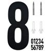 Iluminpro 8 Inch House Numbers, Aluminum Modern House Numbers for