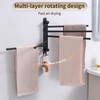 Swivel Towel Rack, 14" Thicken 304 Stainless Steel 5-Arm Adjustable