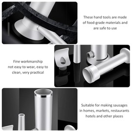 1 Set Sausage Stuffer Machine Hand Operated Sausage Stuffing Maker Meat Ball Filling Tool for Home Kitchen