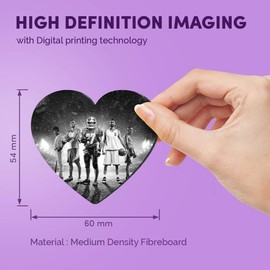 1 x Heart MDF Magnets - Sports Football Basketball Team Game 43581