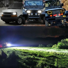 Unbranded Pair For Ford F-150 1981 1982 1983 1984 7x6" LED Headlights Hi Lo Beam H6054