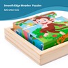 6 in 1 Montessori Puzzles for Toddlers 2,3,4,5years Old,Wooden Animals