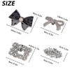 Earssa 4 Pairs Rhinestone Pearl Shoe Clips Crystal Shoe Buckles