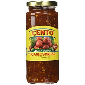 Cento Diced Hot Cherry Pepper (Hot) Hoagie Spread - 12 Fl Oz (Pack of 2)