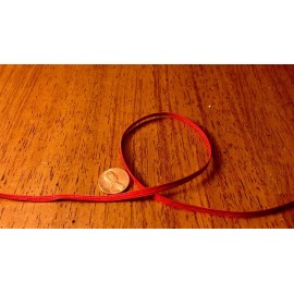 5 YDsX3/16” Vintage TINY RED RAYON SOUTACHE BRAID New Old Store Stock DOLL TRIM