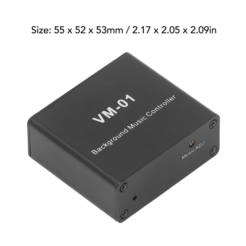 Background Music Controller Black Excellent Compatibility Miniature Size Music Switcher