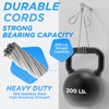 SDTC Tech 2-Pack 40IN 3mm Outdoor Travel Anti-Theft Cable, Heavy