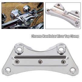 Unbranded Motor Chrome 1" Handlebar Riser Top Clamp For Harley Electra Glide Road King US