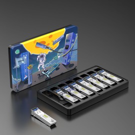 [8 Pack] 1G SFP LX LC Singlemode Module 10 km, 1000Base-LX Mini-Gbic Transceiver Compatible for Cisco GLC-LH-SMD, Meraki, Ubiquiti UniFi UF-SM-1G, Netgear, Mikrotik, D-Link, Zyxel and more