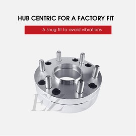 EZAccessory 2 Wheel Adapters 5x135 to 6x5.5 Fits Ford F150 97-03 with 78mm Lip for Hub Centric Fit Chevy GMC 6 Lug Wheels