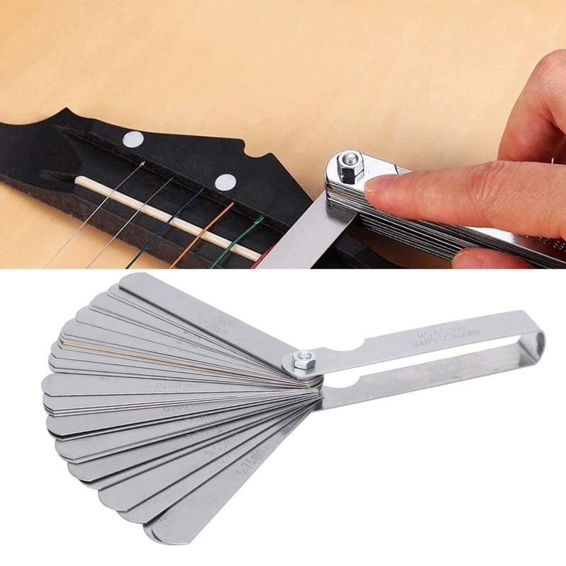 Guitar Measuring Set String Distance Height Radian Ruler Stainless Steel