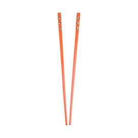 Set of 2 Hair Sticks with 3 Diamonds Chopsticks - Orange