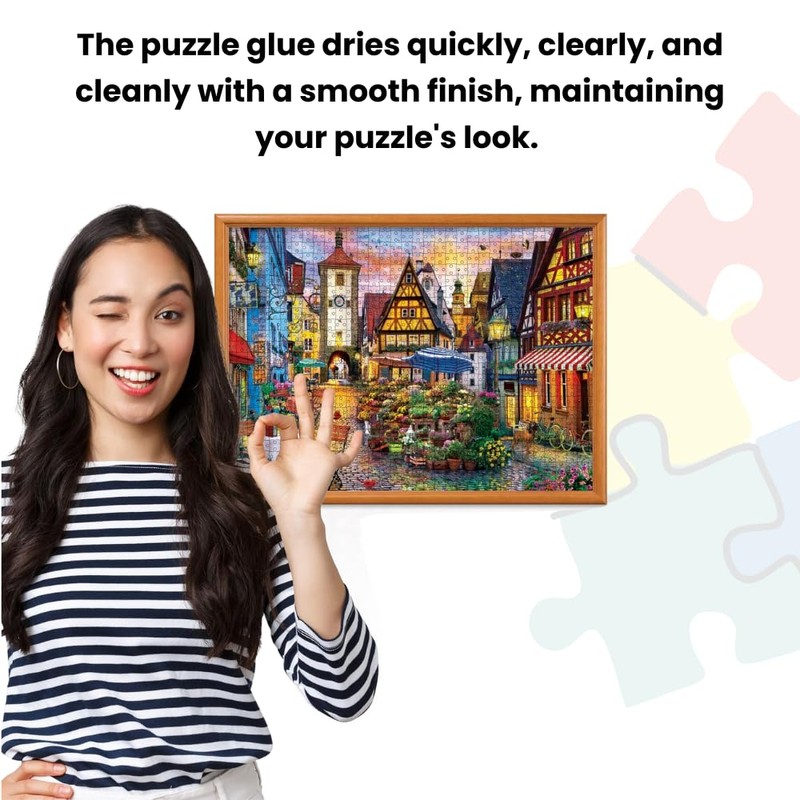 MasterPieces – Puzzle Glue with Wide Plastic Spreader, Easy to