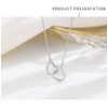JeeweLife Aunt Niece Gifts Sterling Silver Mini Double Heart Infinity