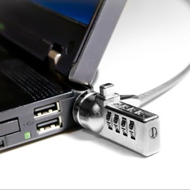 Notebook Laptop Combination Lock Anti-Theft Device with 1 m Robust Steel Cable Diameter 3 mm