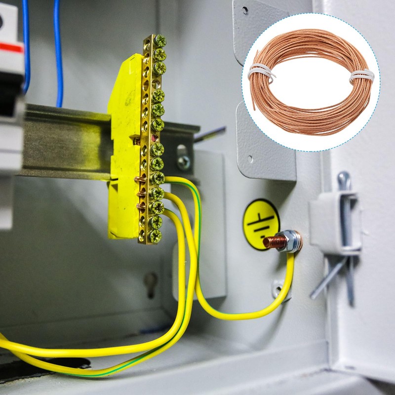 PATIKIL Bare Copper Ground Wire, 18 Gauge 50 Feet Solid