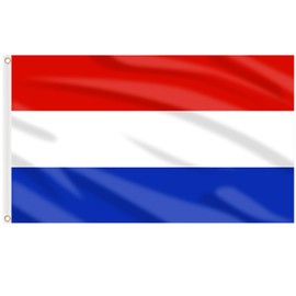 AhfuLife Netherlands Flag 90 x 150 cm, Pack of 2 Dutch National Flag with Brass Eyelets, Netherlands Flag for Euro Eurovision 2025 Women's Football European Championship Olympic National Day Bar Party