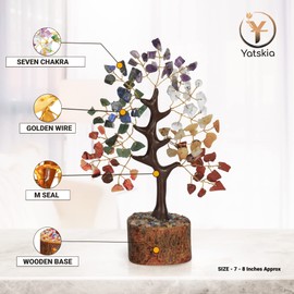 Chakra Tree - Crystal Tree - Chakra Tree Of Life - Crystal Gifts - Tree Of Life Decor - Gemstone Tree - Feng Shui Decor - Chakra Decor - Crystal Decor - Spiritual Gifts - Housewarming Gifts New Home