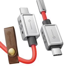 PHIXERO USB 4 Cable Compatible Thunderbolt 4 (5 ft), Supports 8K/60HZ HD Display, 40 Gbps Data Transfer, 240W C to C Type Fast Charging Cable, for Laptop, Hub, Docking, and More(Red)