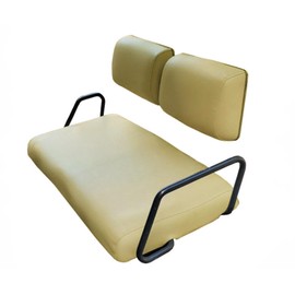 Yamaha 611 to G22 "Staple On" Golf Cart Replacement Seat Cover (Ivory - Cream)