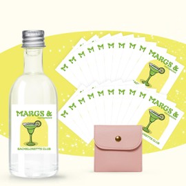 20Pcs Margs and Matrimony Bachelorette Party Liquor Labels, 50 ML Tequila Labels with Bag, Margs and Matrimony Bachelorette Engagement Party Favor (MARGS)