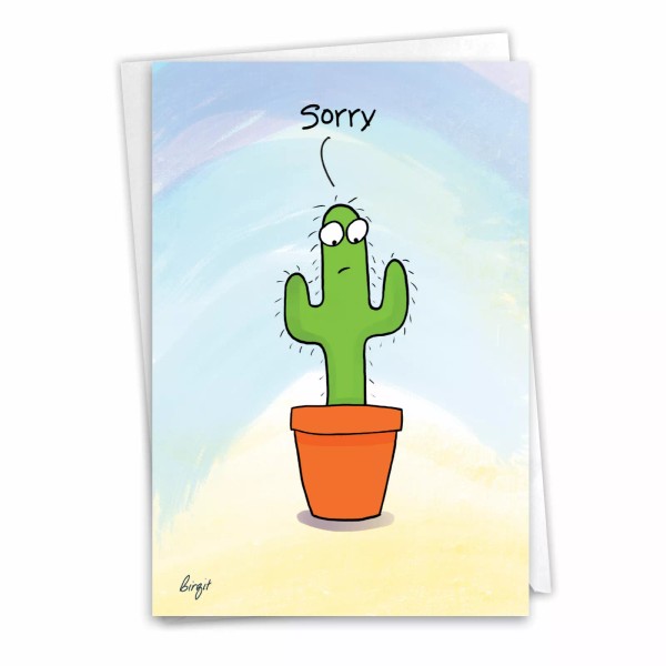 Nobleworks 1 Funny Sorry Card with Envelope - Such A