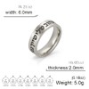 LIKGREAT Jewish Hebrew Ring Engraved Blessing Band Ring Judaism Kabbalah